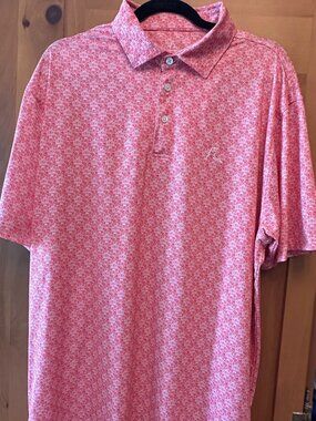 The Nebraska Sea Of Red Men's Short Sleeve Collegiate Polo  Size XL